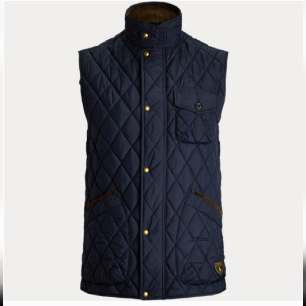Ralph Lauren Navy Quilted Vest